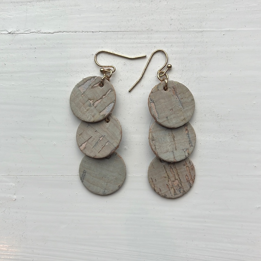 Gray Dangle Earrings
